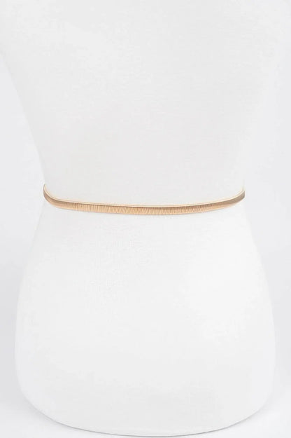 Feminin Braid Two Buckle Spring Belt - IVORYNN