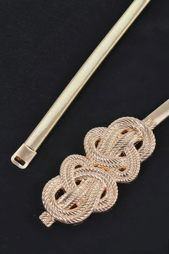 Feminin Braid Two Buckle Spring Belt - IVORYNN