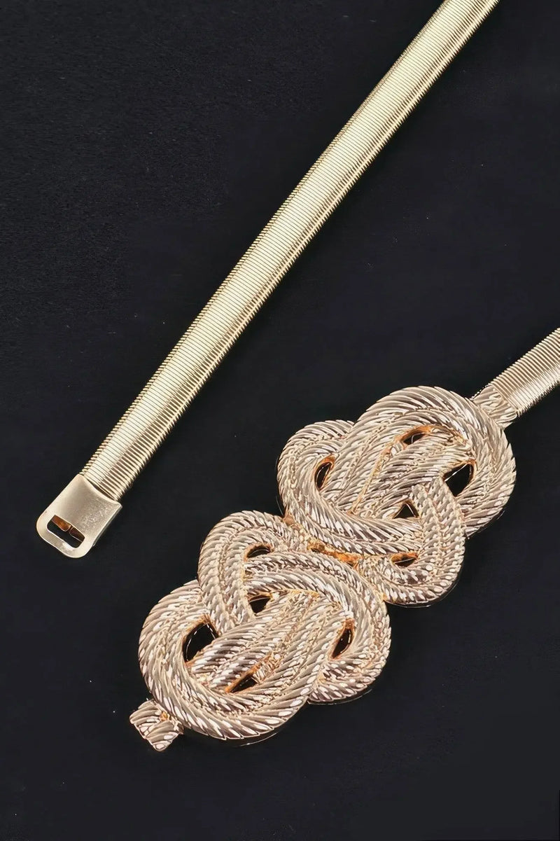 Feminin Braid Two Buckle Spring Belt - IVORYNN