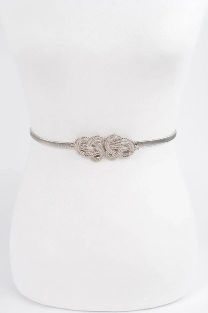 Feminin Braid Two Buckle Spring Belt - IVORYNN