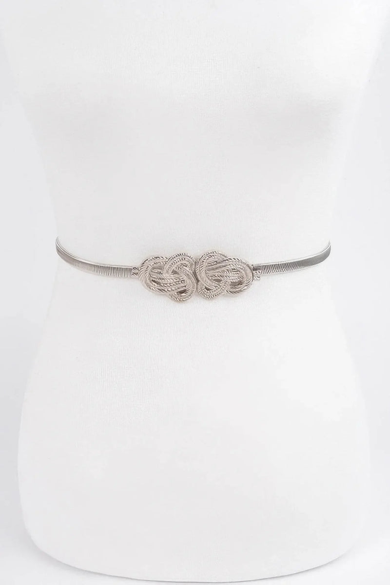 Feminin Braid Two Buckle Spring Belt - IVORYNN