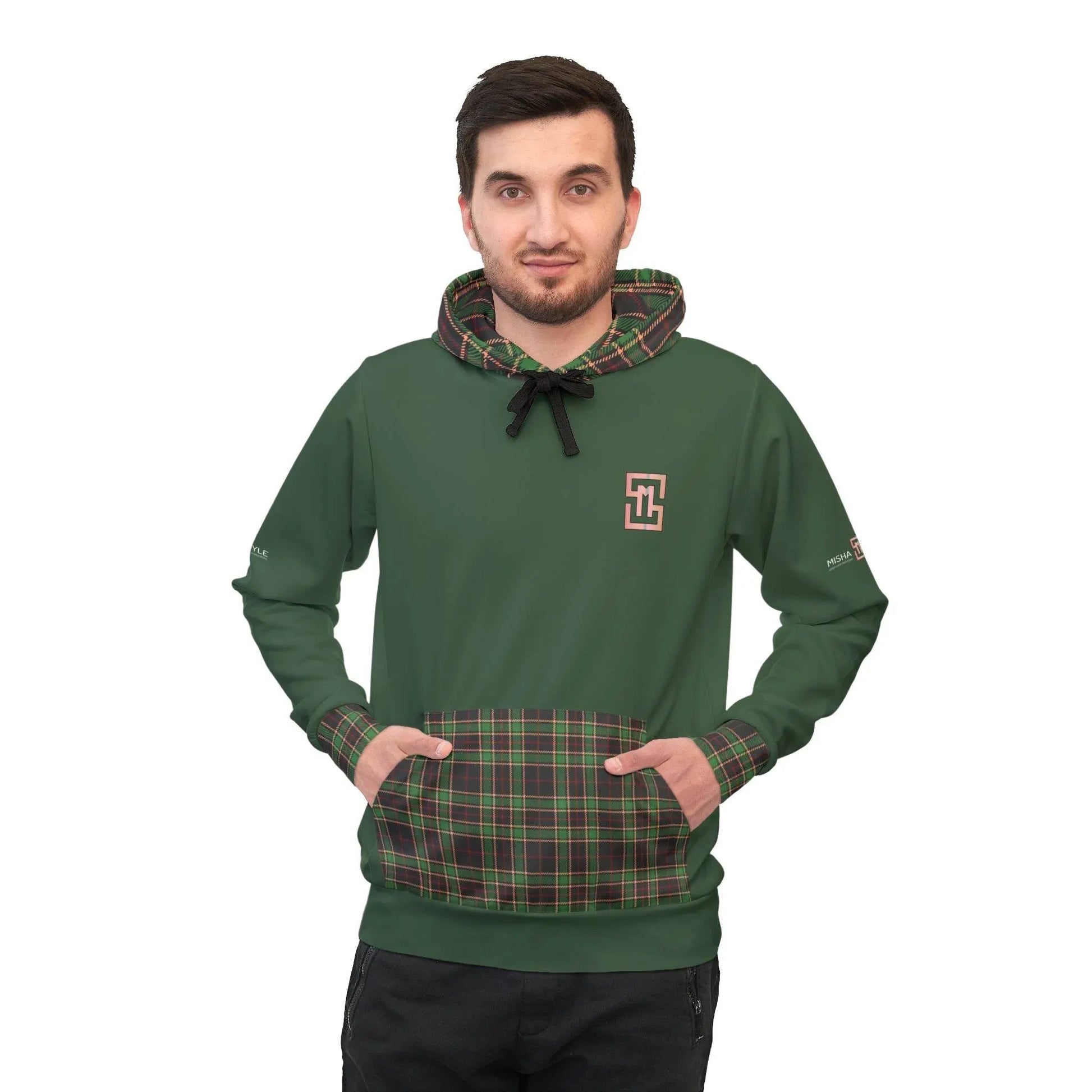 Forest Danty Athletic Feldgrau Hoodie - IVORYNN