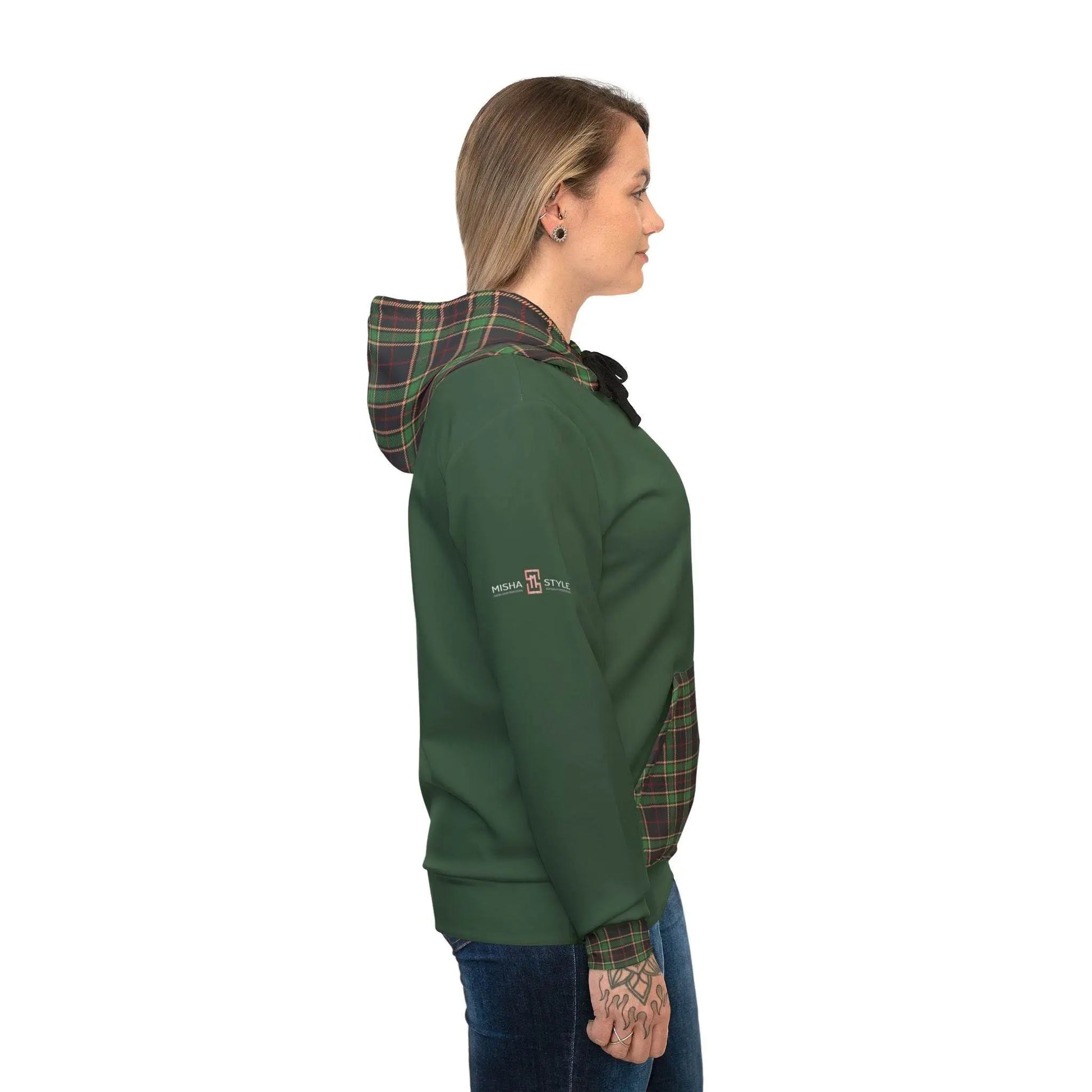 Forest Danty Athletic Feldgrau Hoodie - IVORYNN
