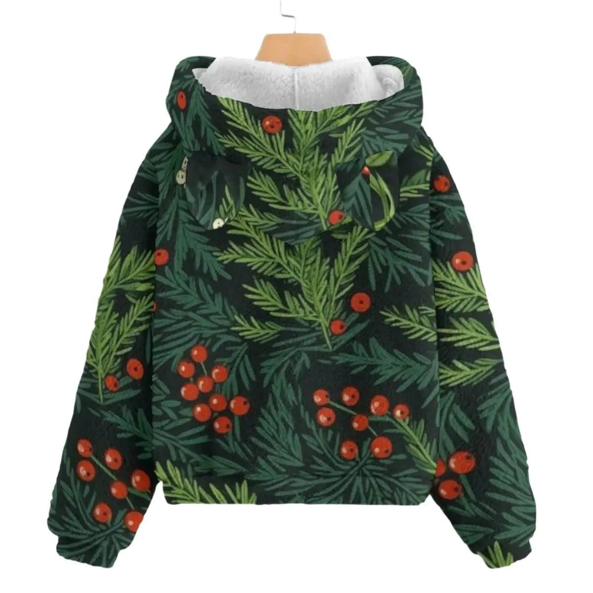 Forest Kid’s Borg Fleece Sweatshirt With Ear - IVORYNN