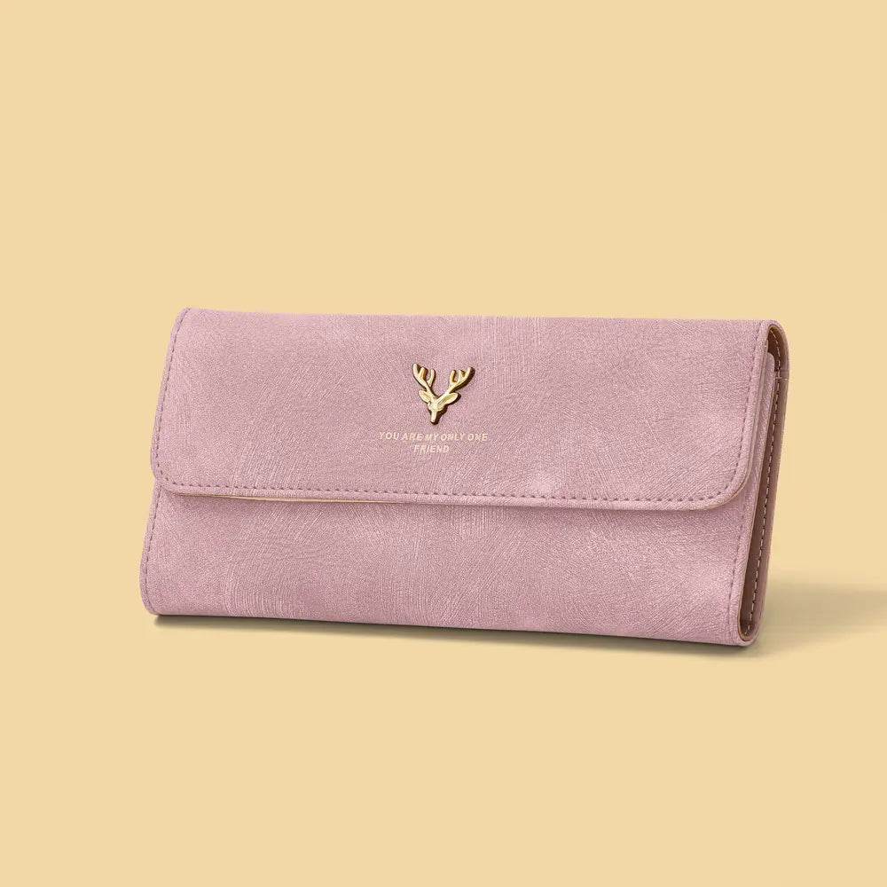 Girly Luxury Trifold Leather Wallet - IVORYNN