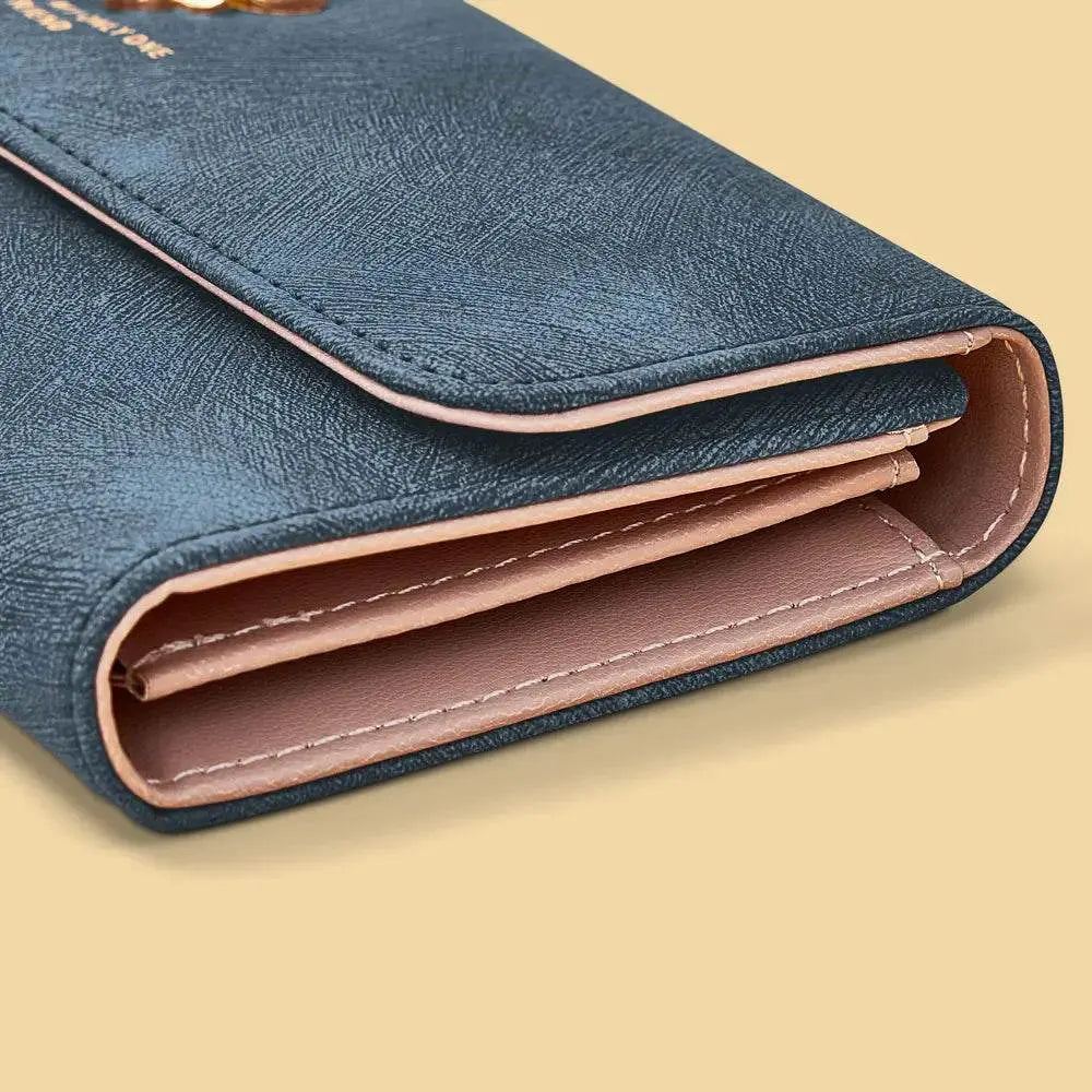 Girly Luxury Trifold Leather Wallet - IVORYNN