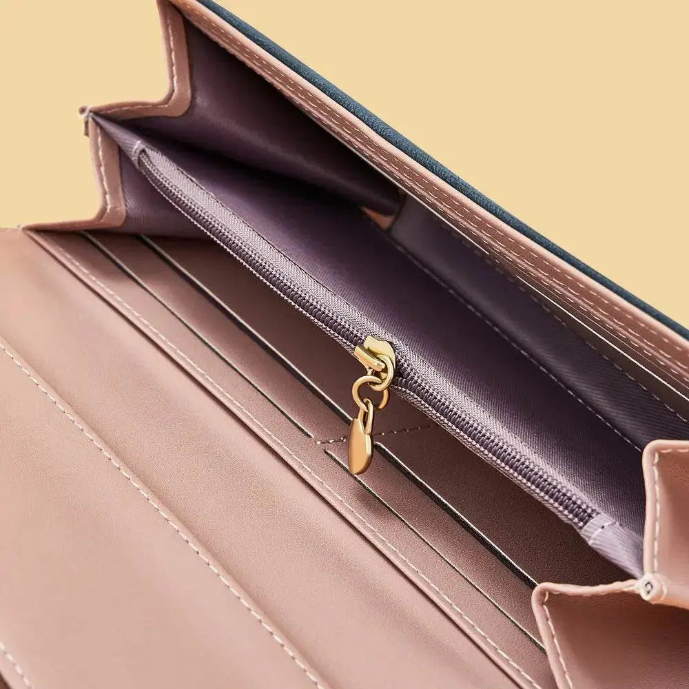 Girly Luxury Trifold Leather Wallet - IVORYNN