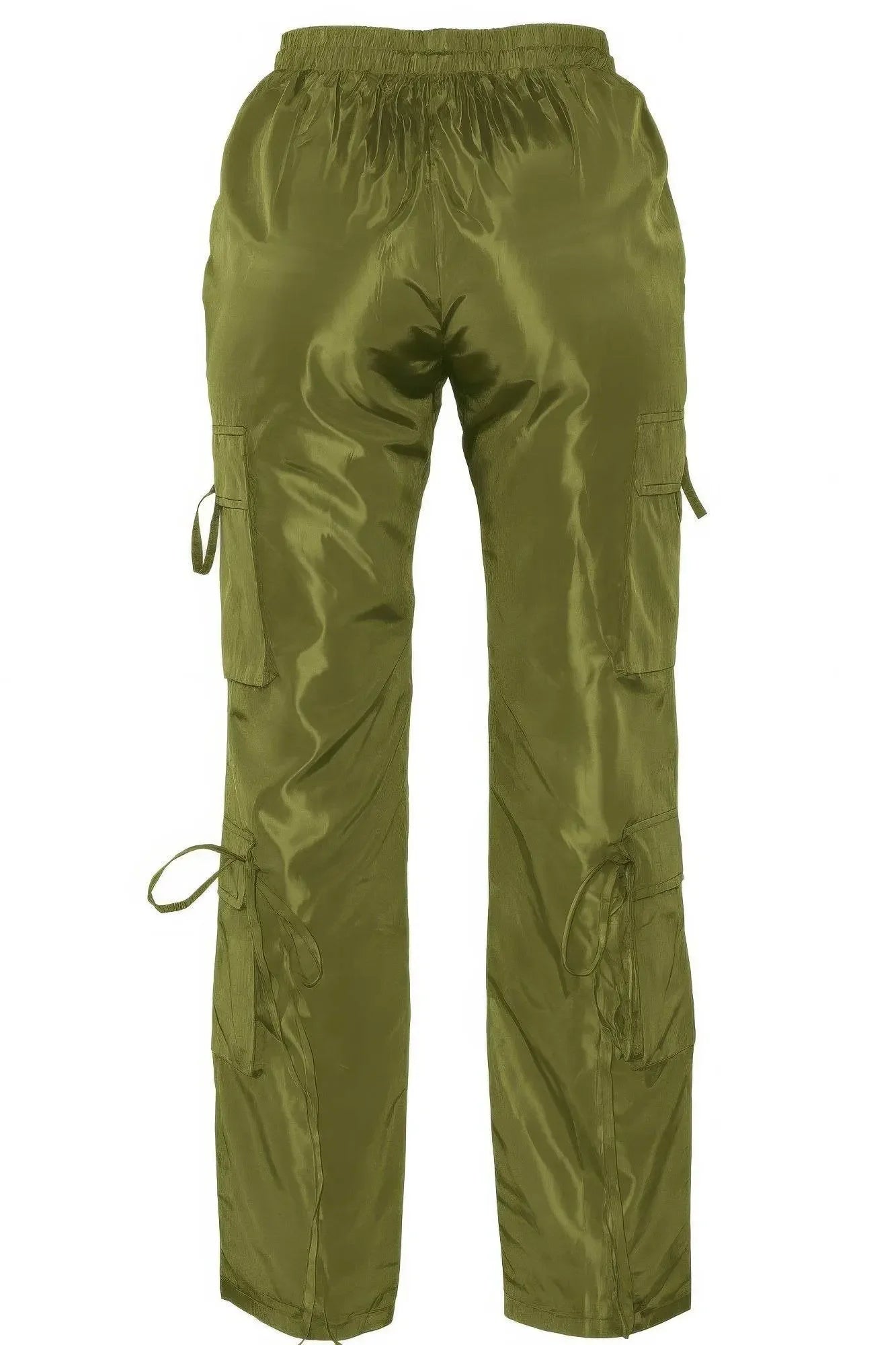 Glossy Luxury V Cut Cargo Pants - IVORYNN
