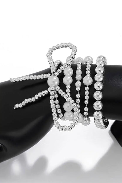 Gold Bow Multi Layered Bracelet Set - IVORYNN