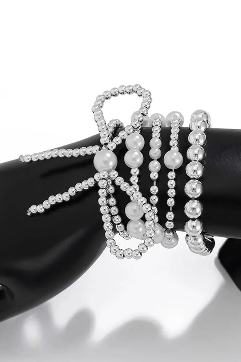 Gold Bow Multi Layered Bracelet Set - IVORYNN