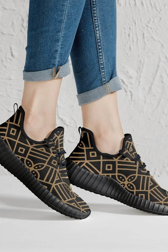 Golden Decoration Men Knit Mesh Sneakers - IVORYNN