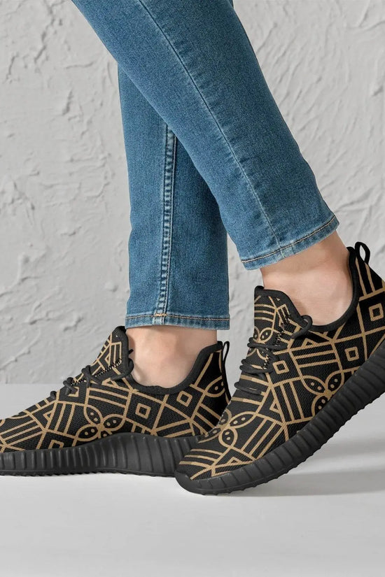 Golden Decoration Men Knit Mesh Sneakers - IVORYNN