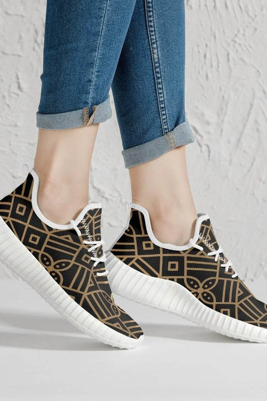 Golden Decoration Men Knit Mesh Sneakers - IVORYNN