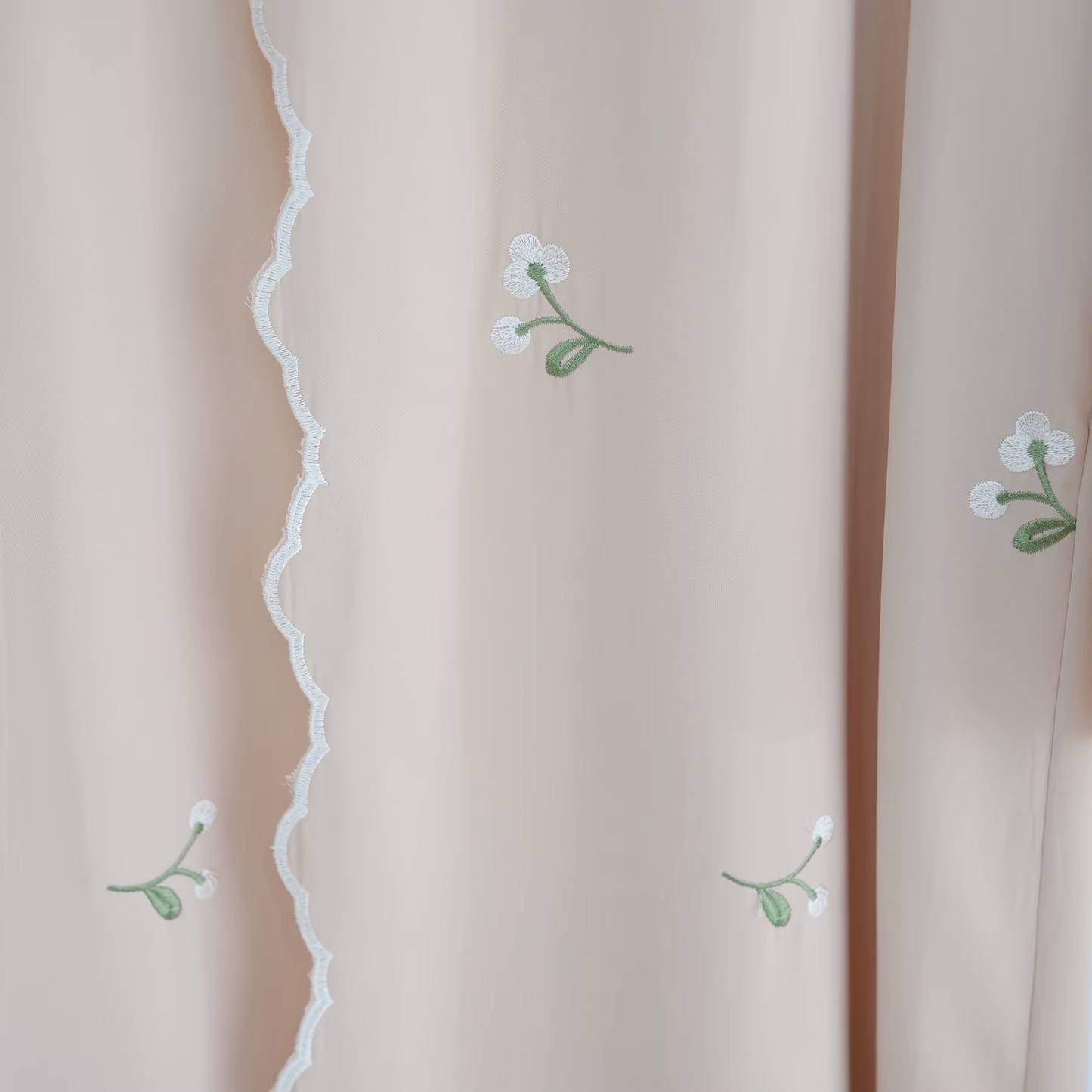 Luxury Flower Embroidery Modest Open Abaya