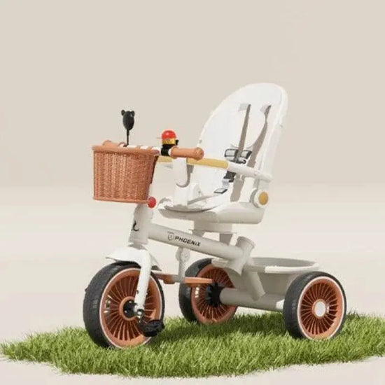 Hand-pushed three-wheeled Lightweight baby stroller - IVORYNN