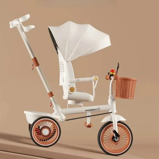 Hand-pushed three-wheeled Lightweight baby stroller - IVORYNN