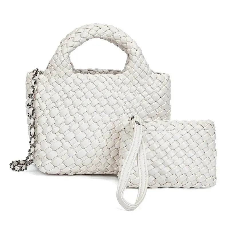 Handmade Waterproof Woven Crossbody Bag - IVORYNN