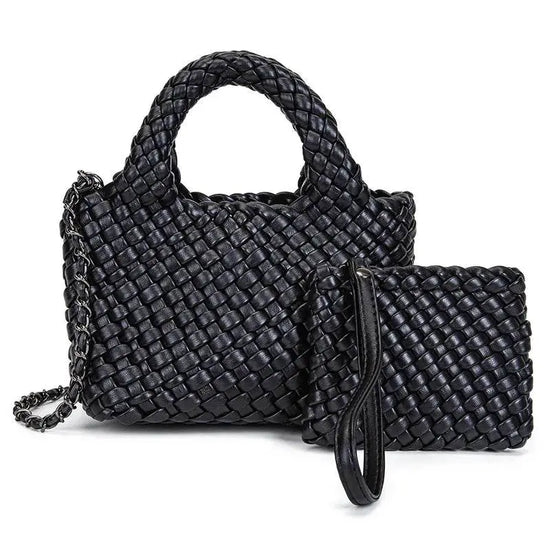 Handmade Waterproof Woven Crossbody Bag - IVORYNN