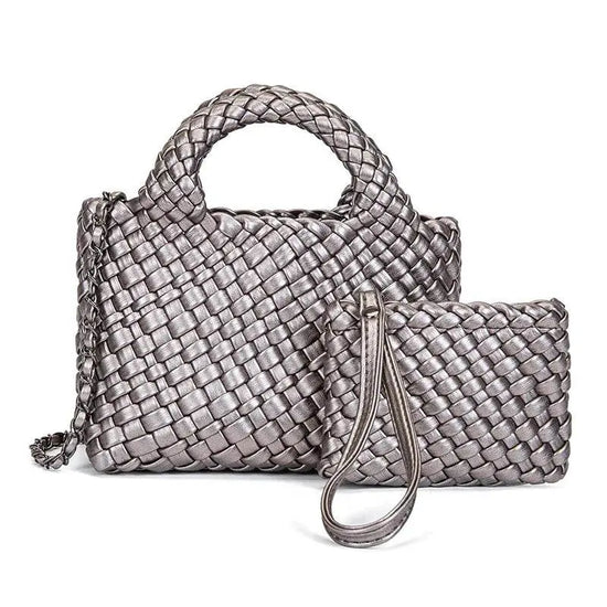 Handmade Waterproof Woven Crossbody Bag - IVORYNN