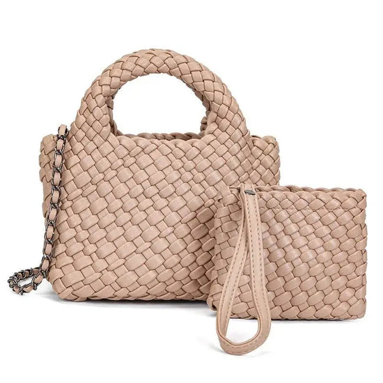 Handmade Waterproof Woven Crossbody Bag - IVORYNN