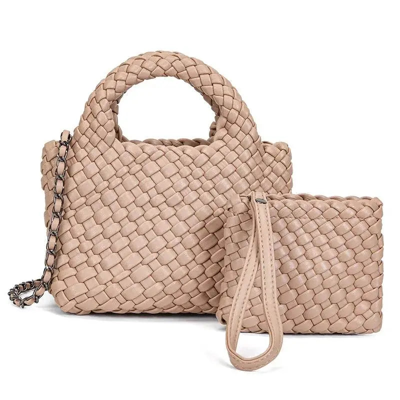 Handmade Waterproof Woven Crossbody Bag - IVORYNN