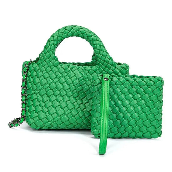 Handmade Waterproof Woven Crossbody Bag - IVORYNN