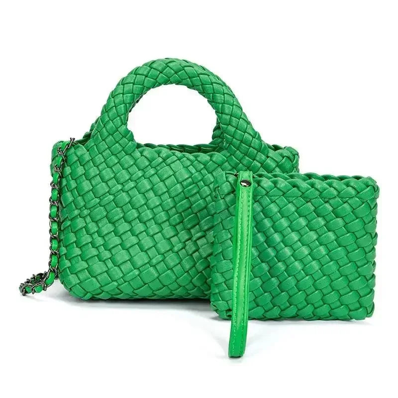 Handmade Waterproof Woven Crossbody Bag - IVORYNN