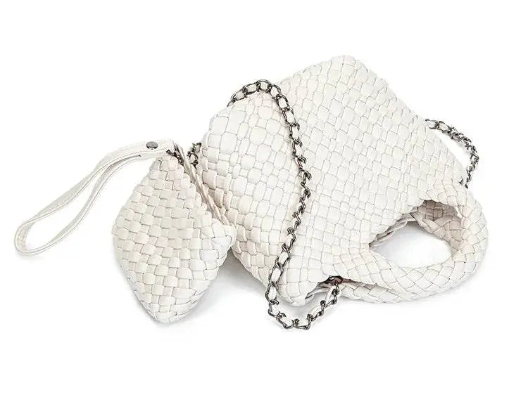 Handmade Waterproof Woven Crossbody Bag - IVORYNN