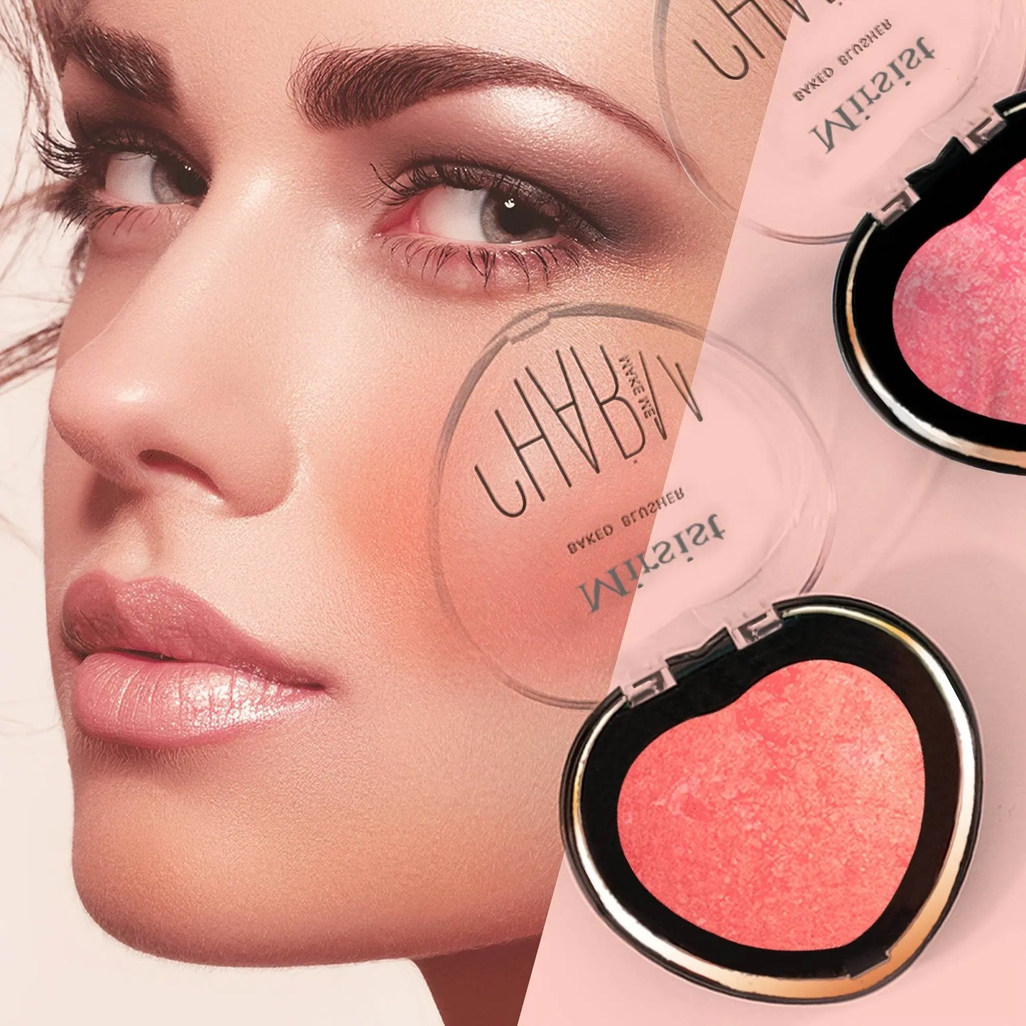 Heart Shaped luxury Soft Blush - IVORYNN