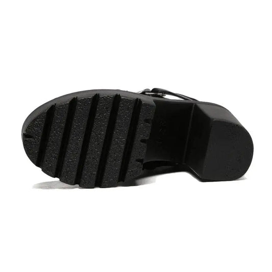 Heel Spring Autumn Lace-up Soft Leather Boots