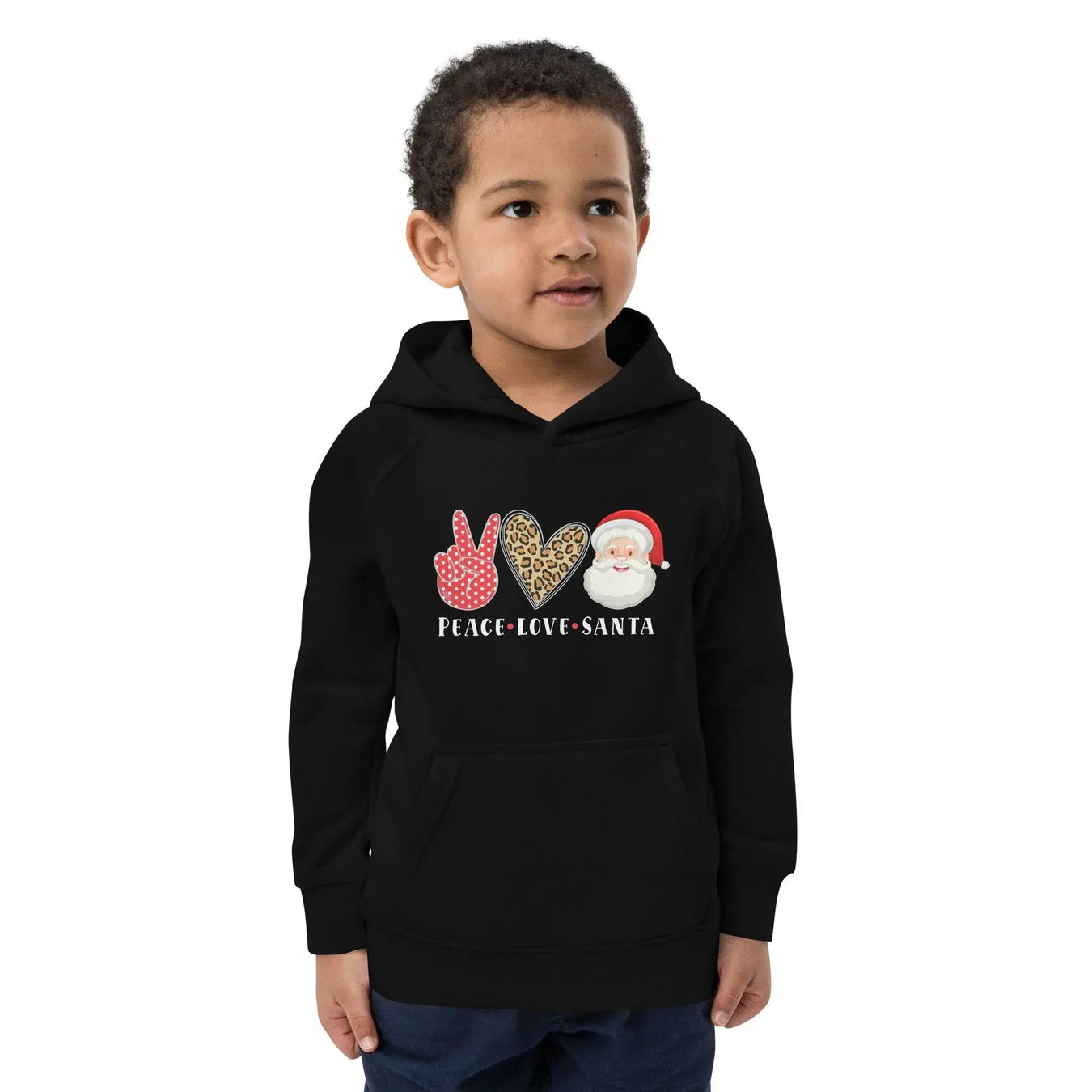 Hello Santa Kids Eco Hoodie - IVORYNN