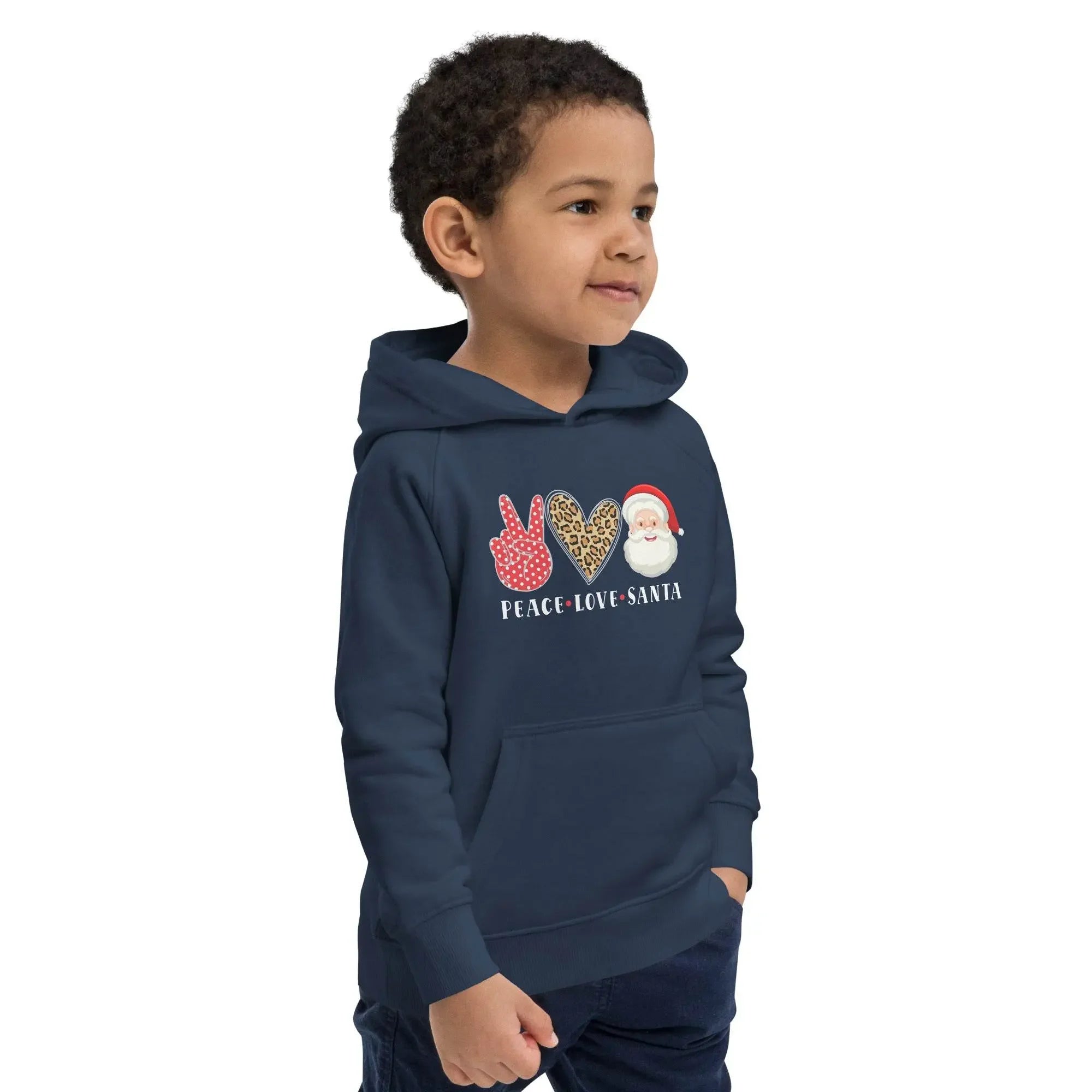 Hello Santa Kids Eco Hoodie - IVORYNN