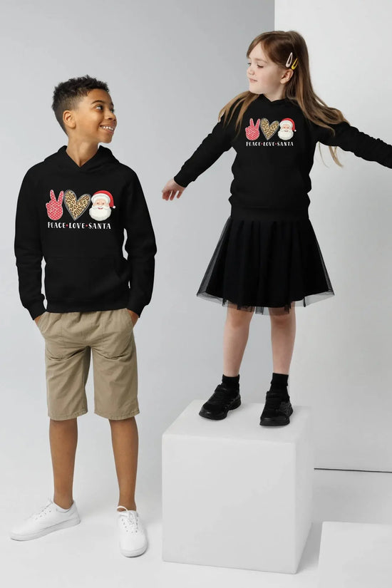 Hello Santa Kids Eco Hoodie - IVORYNN