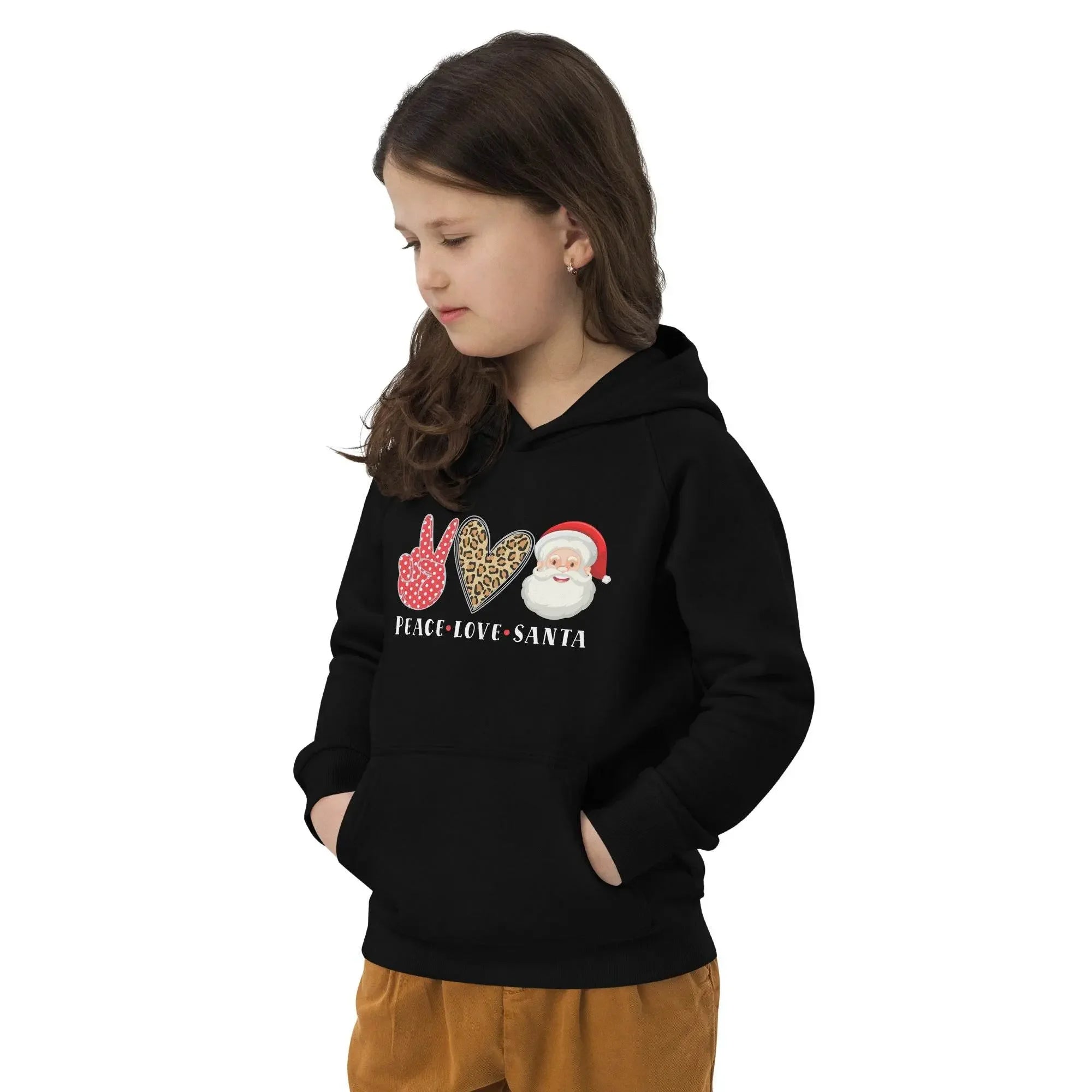 Hello Santa Kids Eco Hoodie - IVORYNN