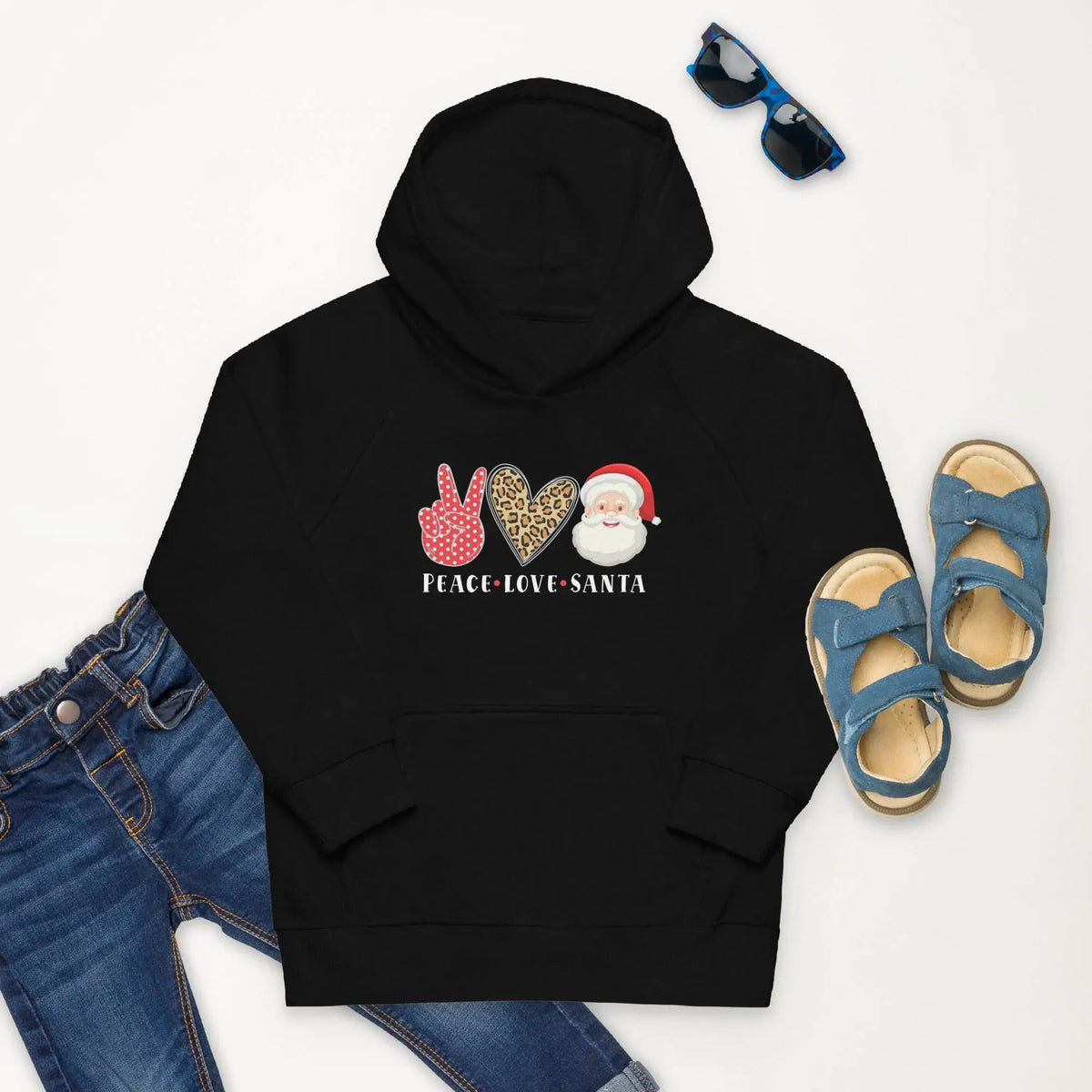 Hello Santa Kids Eco Hoodie - IVORYNN