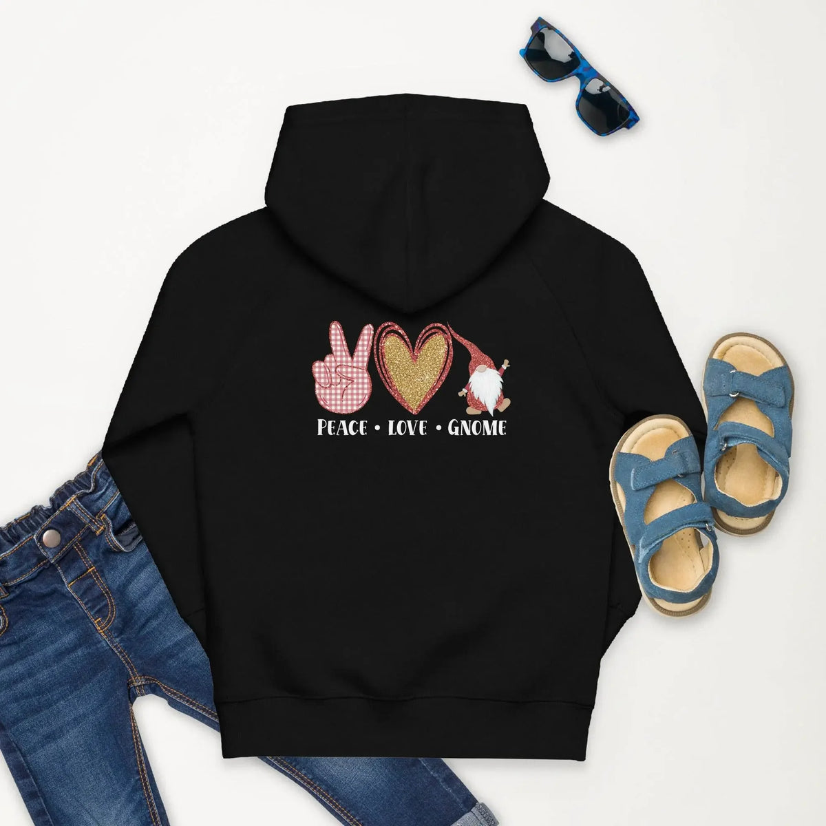 Hello Santa Kids Eco Hoodie - IVORYNN