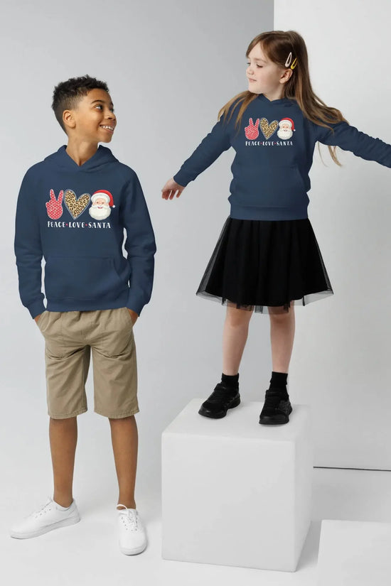 Hello Santa Kids Eco Hoodie - IVORYNN