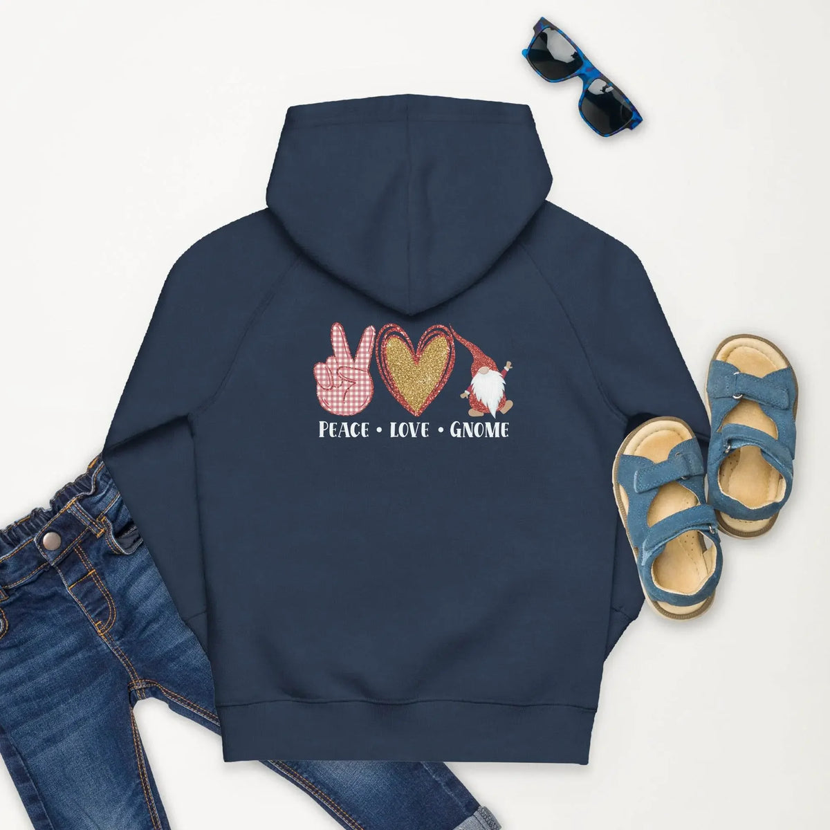 Hello Santa Kids Eco Hoodie - IVORYNN