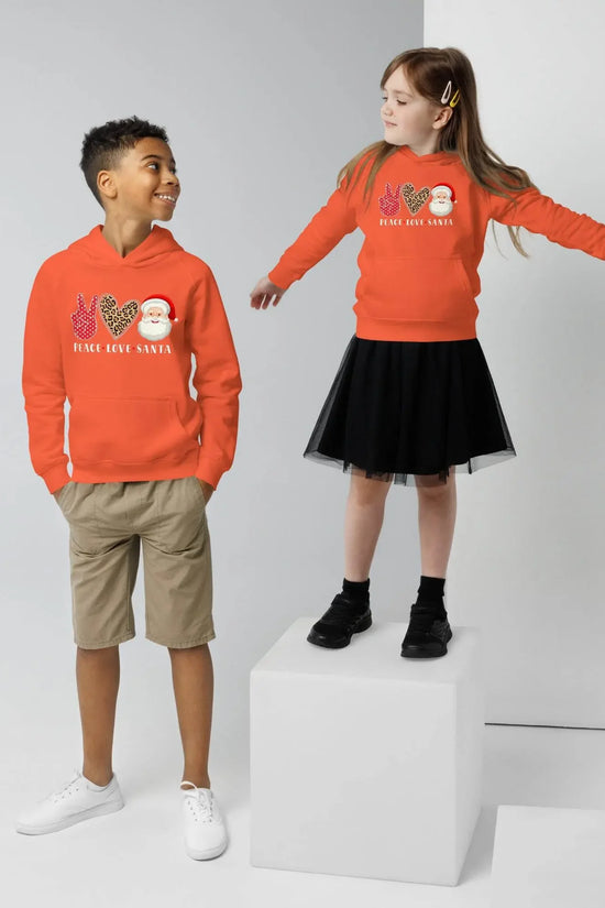 Hello Santa Kids Eco Hoodie - IVORYNN