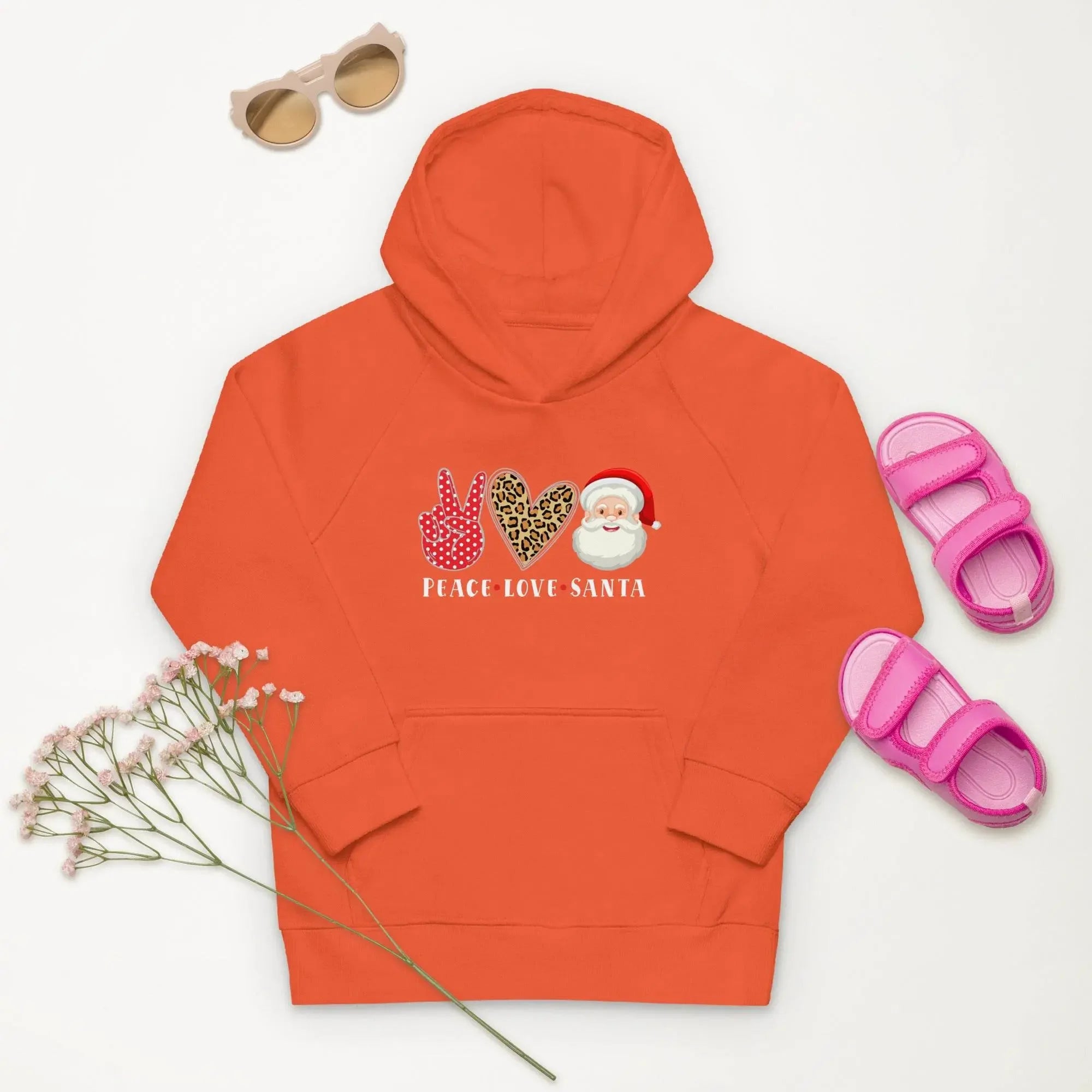 Hello Santa Kids Eco Hoodie - IVORYNN