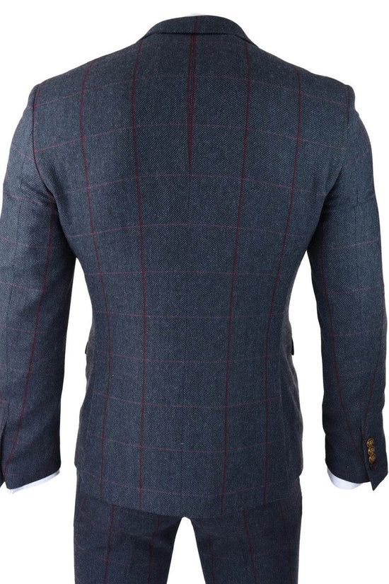 Herringbone Tweed Suit 3 Piece 1920s Tailored Fit - IVORYNN