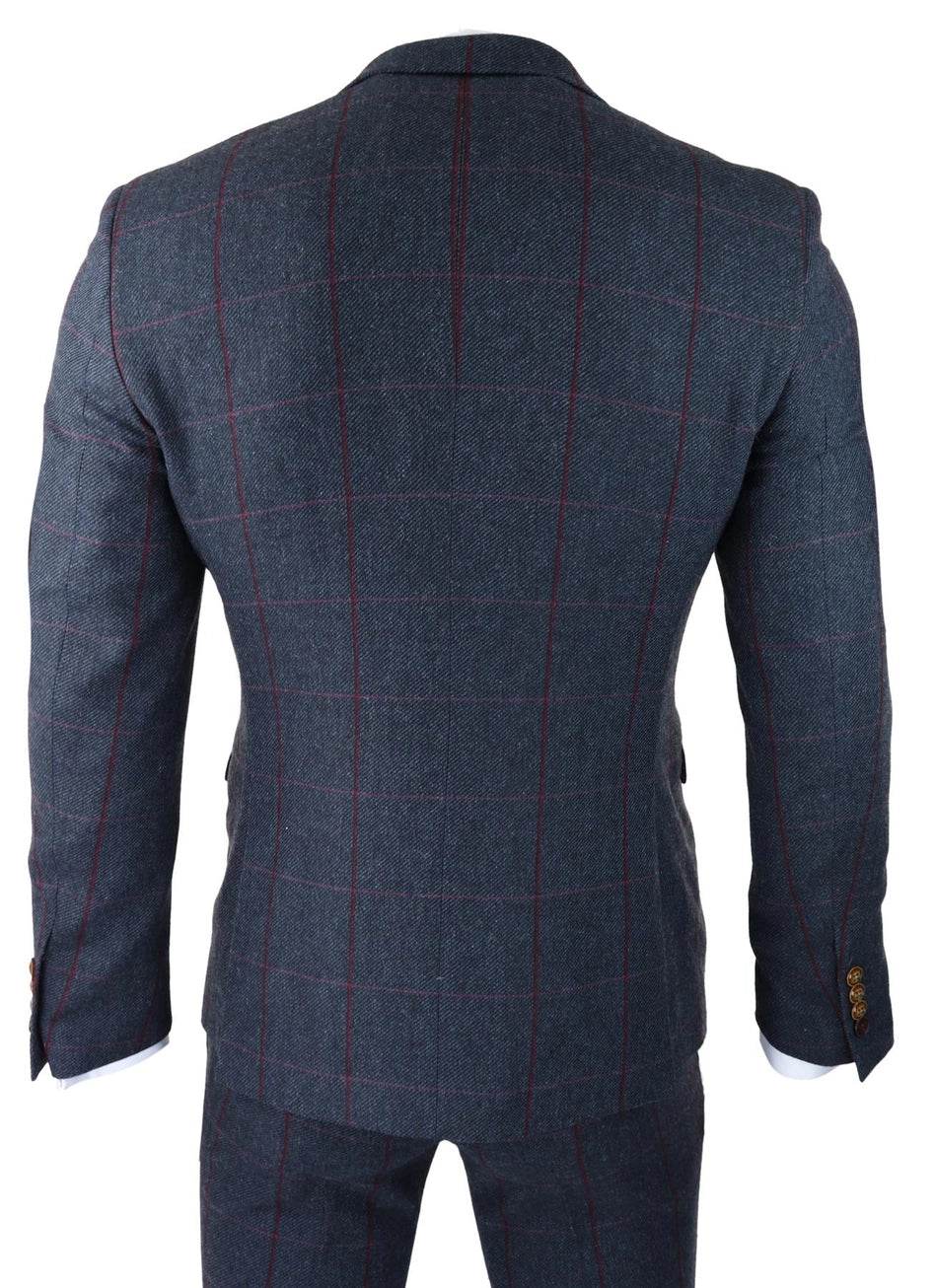 Herringbone Tweed Suit 3 Piece 1920s Tailored Fit - IVORYNN