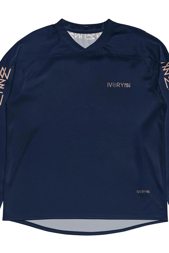 High Level Navy hockey fan Sports jersey - IVORYNN
