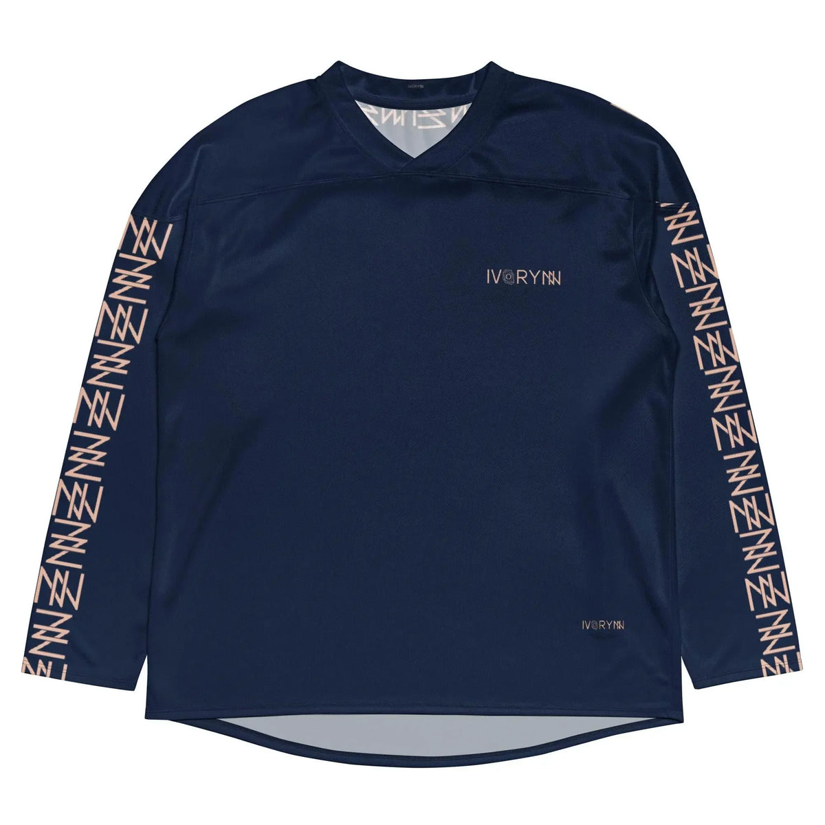 High Level Navy hockey fan Sports jersey - IVORYNN