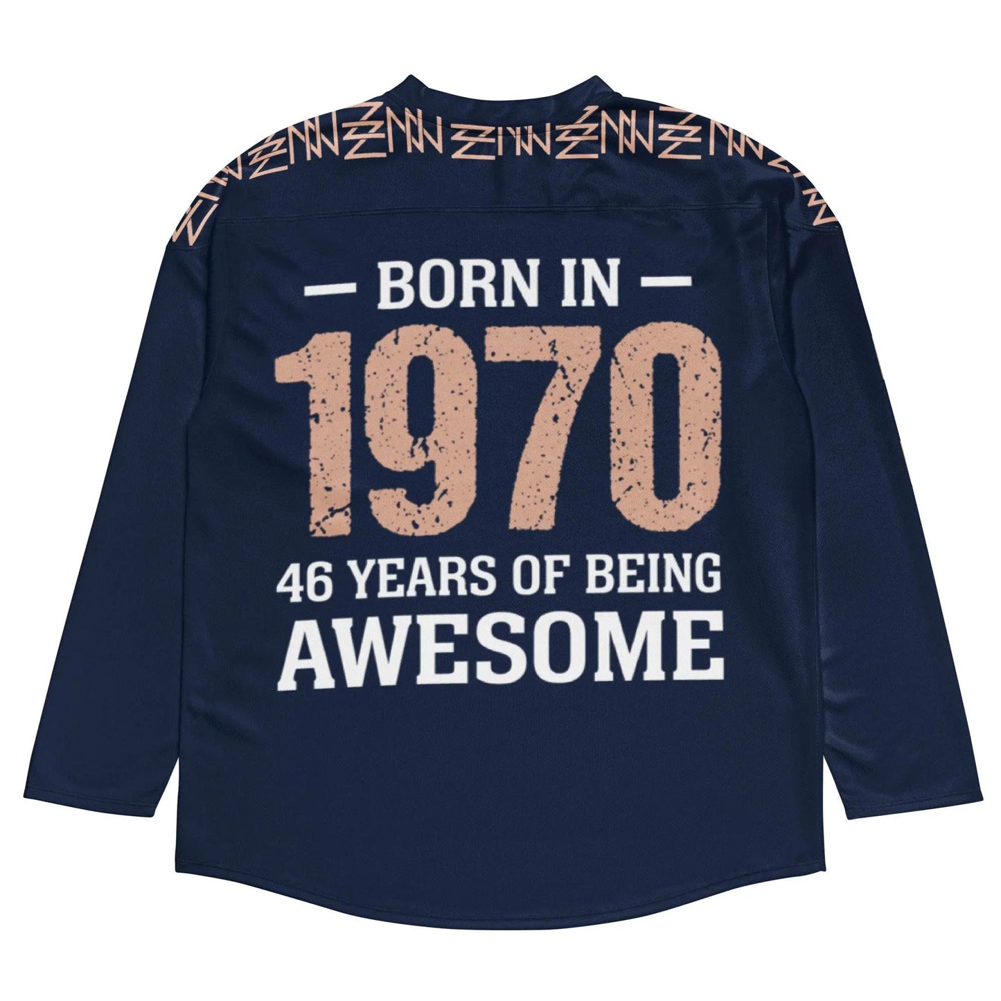 High Level Navy hockey fan Sports jersey - IVORYNN