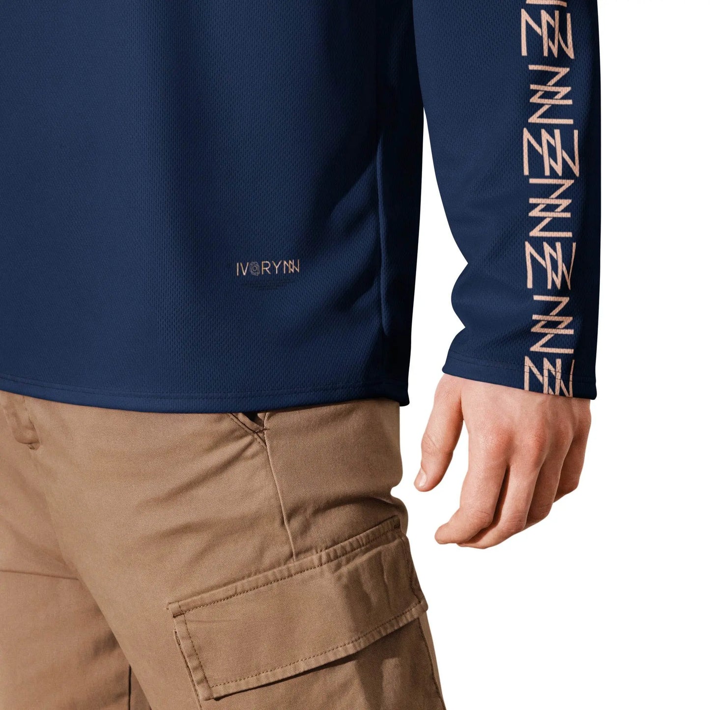 High Level Navy hockey fan Sports jersey - IVORYNN