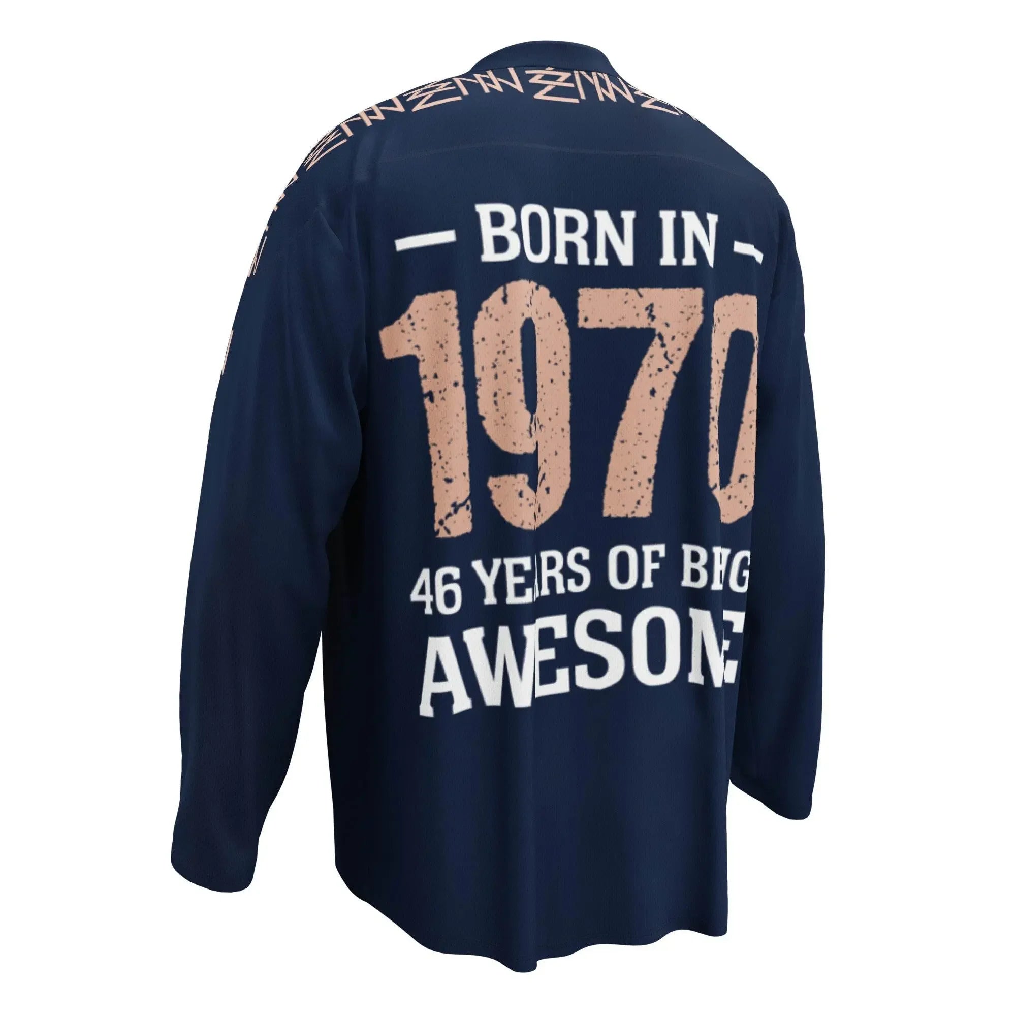 High Level Navy hockey fan Sports jersey - IVORYNN
