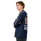 High Level Navy hockey fan Sports jersey - IVORYNN