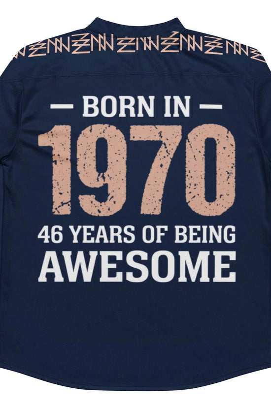 High Level Navy hockey fan Sports jersey - IVORYNN