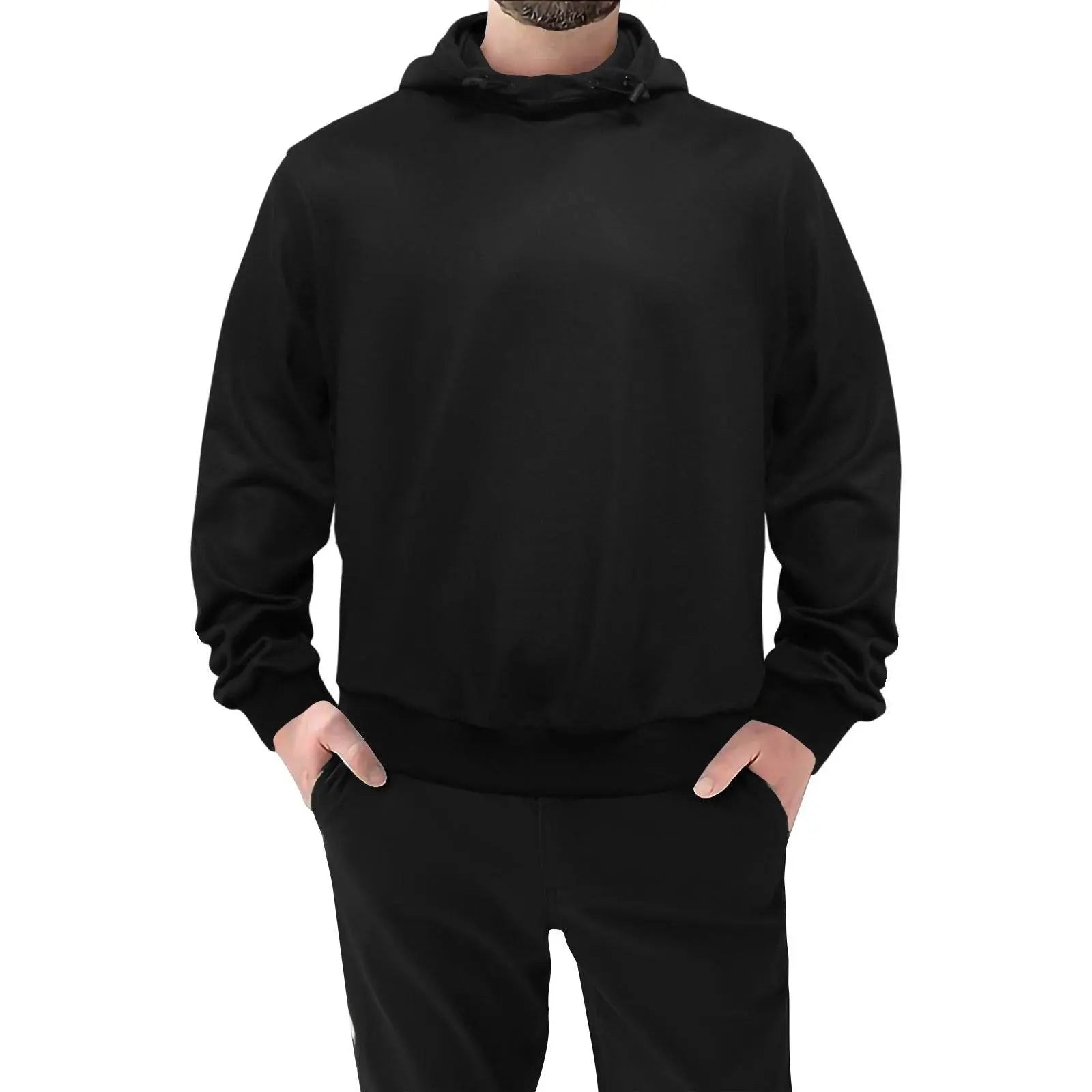 High Neck Pullover Hoodie for Men  H24 - IVORYNN